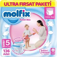 Molfix Junior 5 Numara Külot Bebek Bezi 2x68 Adet