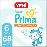 Prima Günlük Rahatlık 6 Numara Cırtlı Bebek Bezi