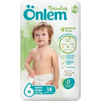 Önlem Botanika 6 Numara Organik Cırtlı Bebek Bezi 14 Adet