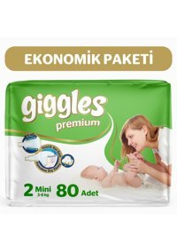 Giggles Premium Mini 2 Numara Cırtlı Bebek Bezi 80 Adet