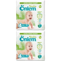Önlem Botanika Maxi 4 Numara Organik Cırtlı Bebek Bezi 180 Adet