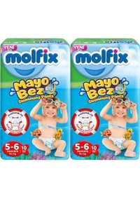 Molfix Swimming Pants 5-6 Numara Mayo Bebek Bezi 2x10 Adet