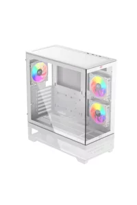 Havit CF925 Tamperli Cam Gaming Oyuncu KasasıHavit CF925 Tamperli Cam Gaming Oyuncu Kasası Beyaz - 3 RGB Fanlı, Kumandalı, ITX/M-ATX/ATX/E-ATX Uyumlu