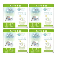 Sleepy Bio Natural 6 Numara Organik Cırtlı Bebek Bezi 256 Adet