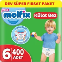 Molfix Extra Large 6 Numara Göbek Oyuntulu Külot Bebek Bezi 400 Adet