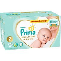Prima Premium Care 2 Numara Göbek Oyuntulu Cırtlı Bebek Bezi 240 Adet
