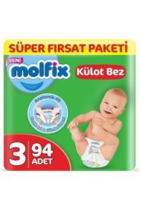 Molfix Anatomik Fit 3 Numara Külot Bebek Bezi 94 Adet