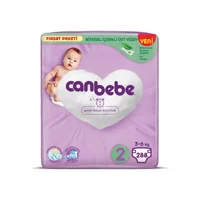 Canbebe Fırsat Paketi 2 Numara Bantlı Bebek Bezi 288 Adet