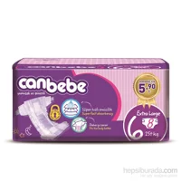 Canbebe Extra Large 6 Numara Bantlı Bebek Bezi 8 Adet