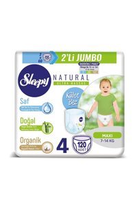 Sleepy Natural Ultra Hassas 4 Numara Organik Külot Bebek Bezi 120 Adet