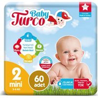 Baby Turco Mini 4 Numara Cırtlı Bebek Bezi 60 Adet