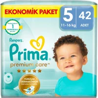 Prima Premium Care 5 Numara Cırtlı Bebek Bezi 42 Adet