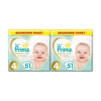 Prima Premium Care 4 Numara Cırtlı Bebek Bezi 102 Adet