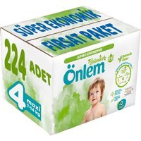 Önlem Botanika Maxi 4 Numara Organik Cırtlı Bebek Bezi 224 Adet
