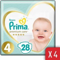 Prima Premium Care 4 Numara Cırtlı Bebek Bezi 112 Adet