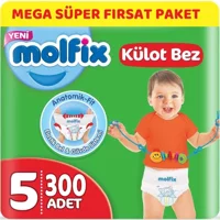 Molfix Junior 5 Numara Göbek Oyuntulu Külot Bebek Bezi 300 Adet