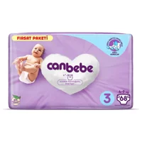 Canbebe Fırsat Paketi 3 Numara Bantlı Bebek Bezi 68 Adet