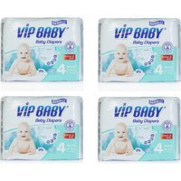 Bebiko Vıp Baby 4 Numara Cırtlı Bebek Bezi 4x32 Adet