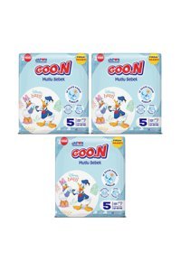 Goon Mutlu Bebek 5 Numara Cırtlı Bebek Bezi 3x100 Adet