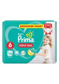 Prima Extra Large 6 Numara Külot Bebek Bezi 102 Adet