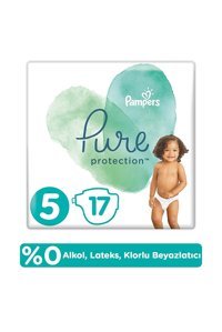 Pampers Pure Protection 5 Numara Cırtlı Bebek Bezi 17 Adet
