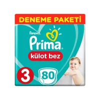 Prima Pants 3 Numara Külot Bebek Bezi 80 Adet