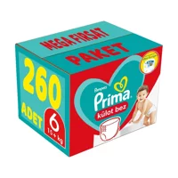 Prima Extra Large 6 Numara Külot Bebek Bezi 260 Adet