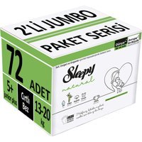 Sleepy Junior Plus 5 + Numara Organik Cırtlı Bebek Bezi 2x36 Adet