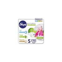 Sleepy Natural 5 Numara Organik Cırtlı Bebek Bezi 72 Adet