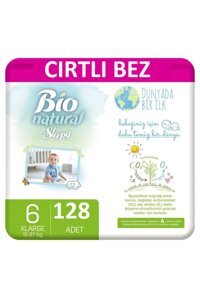 Sleepy XXLarge 6 Numara Organik Cırtlı Bebek Bezi 128 Adet