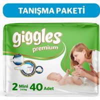 Giggles Premium Mini 2 Numara Cırtlı Bebek Bezi 40 Adet