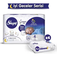 Sleepy Gece Külotu 6 Numara Organik Külot Bebek Bezi 120 Adet
