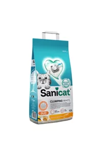 Sanicat Duo Clumping White Vanilya ve Mandalinalı Bentonit Kedi Kumu 10 L
