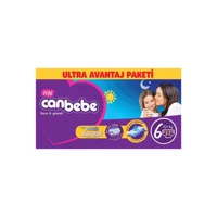 Canbebe Ultra Avantaj Paketi 6 Numara Bantlı Bebek Bezi 72 Adet