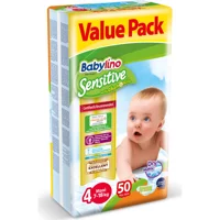 Babylino Sensitive Maxi 2 Numara Cırtlı Bebek Bezi 50 Adet