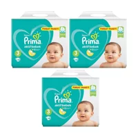 Prima Aktif Bebek 3 Numara Cırtlı Bebek Bezi 3x70 Adet