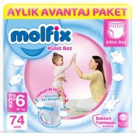 Molfix Extra Large 6 Numara Külot Bebek Bezi 74 Adet