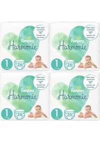 Prima Harmonie Yenidoğan 1 Numara Organik Cırtlı Bebek Bezi 4x26 Adet