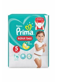 Prima Junior 5 Numara Külot Bebek Bezi 18 Adet
