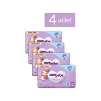 Canbebe Midi Fırsat Paketi 3 Numara Bantlı Bebek Bezi 4x68 Adet