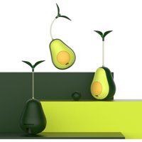 Avokado Şeklinde Kedi Naneli ve Mama Hazneli Kedi Oyuncağı - Çok Renkli
