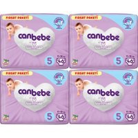 Canbebe Junior 5 Numara Bantlı Bebek Bezi 4x46 Adet