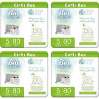 Sleepy Bio Natural 5 Numara Organik Cırtlı Bebek Bezi 320 Adet