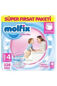 Molfix Maxi 4 Numara Külot Bebek Bezi 3x76 Adet