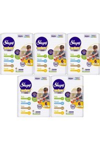 Sleepy Extra 6 Numara Organik Cırtlı Bebek Bezi 5x64 Adet