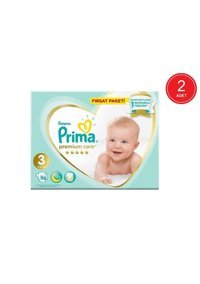 Prima Premium Care 3 Numara Cırtlı Bebek Bezi 2x96 Adet