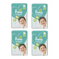 Prima Aktif Bebek 6 Numara Cırtlı Bebek Bezi 4x17 Adet
