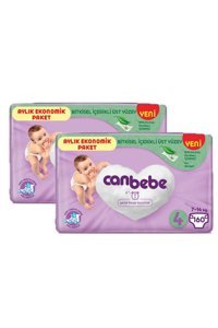 Canbebe Maxi 4 Numara Bantlı Bebek Bezi 320 Adet