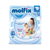 Molfix Maxi Plus 4 Numara Bantlı Bebek Bezi 24 Adet