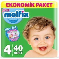 Molfix 3D Maxi 4 Numara Cırtlı Bebek Bezi 40 Adet